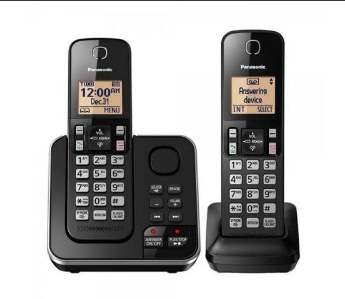 TELEFONO INALAMBRICO PANASONIC CON CONTESTADORA (2 PIEZAS)